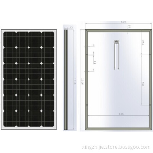 JCN best price power 100w per watt solar panel